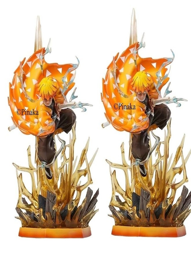 Pinaka Demon Slayer Agatsuma Zenitsu 31 Cms Action Figure with Lights Kimetsu No Yaiba Figurine Model Doll Toys - Image 4